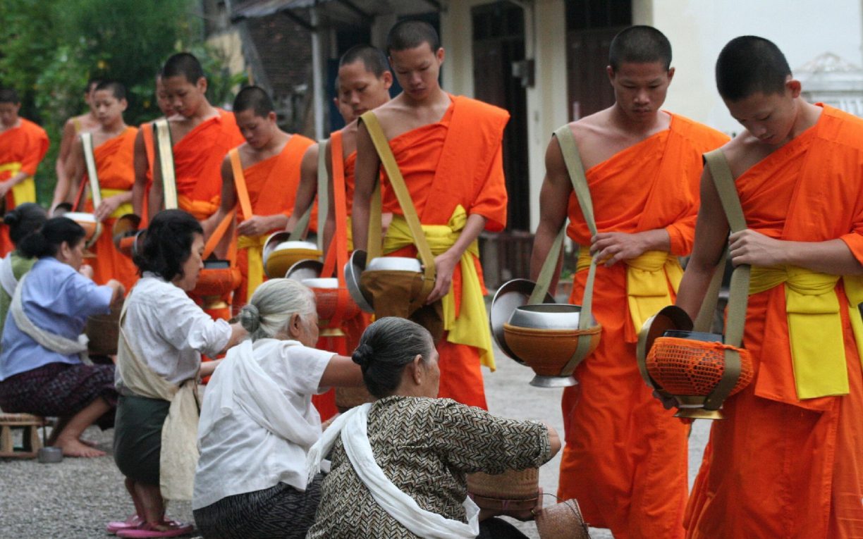 Monks Luang Prabang Laos