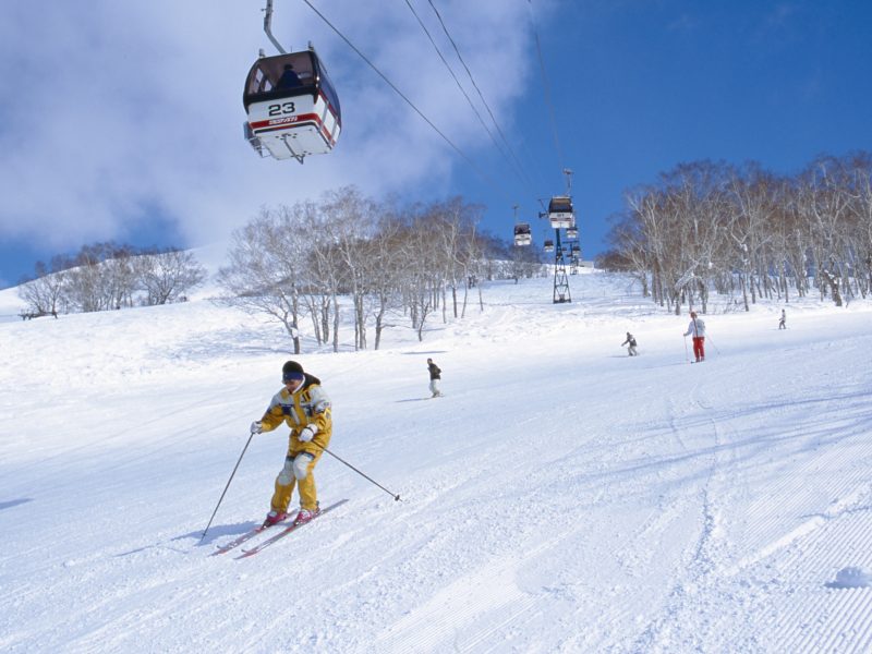 skiing snow ski lift Niseko japan