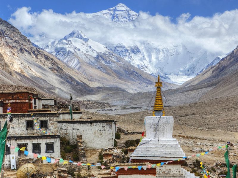 Rongbuk Monastery Everest Tibet China
