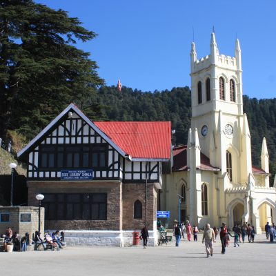 Christ Church State Library Shimla Ridge india